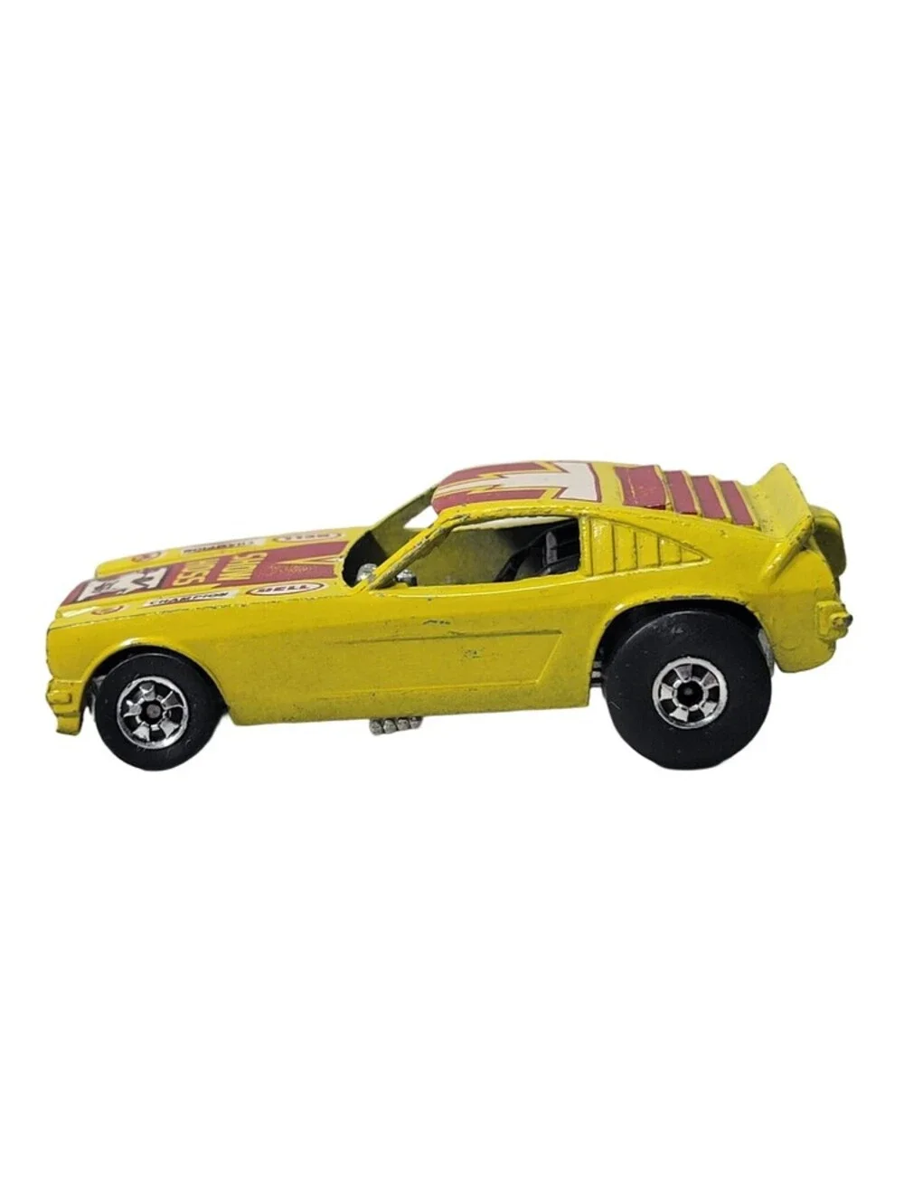 Vintage 1969 HOT WHEELS 'Show Hoss' Blackwall Dragster Mustang Yellow